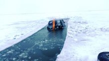 Внедорожная Эвакуация Ниссан Патрол из подо льда алматы - астана